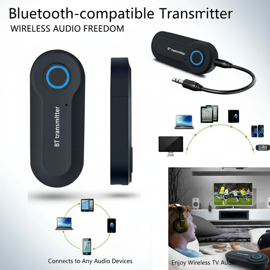Transmission Jack Adapter - Wireless Bluetooth Transmitter 3.5mm Jack Audio