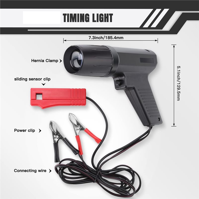Car Ignition Timing Gun 12V Pe - Timing Light Gun avaliação e preço