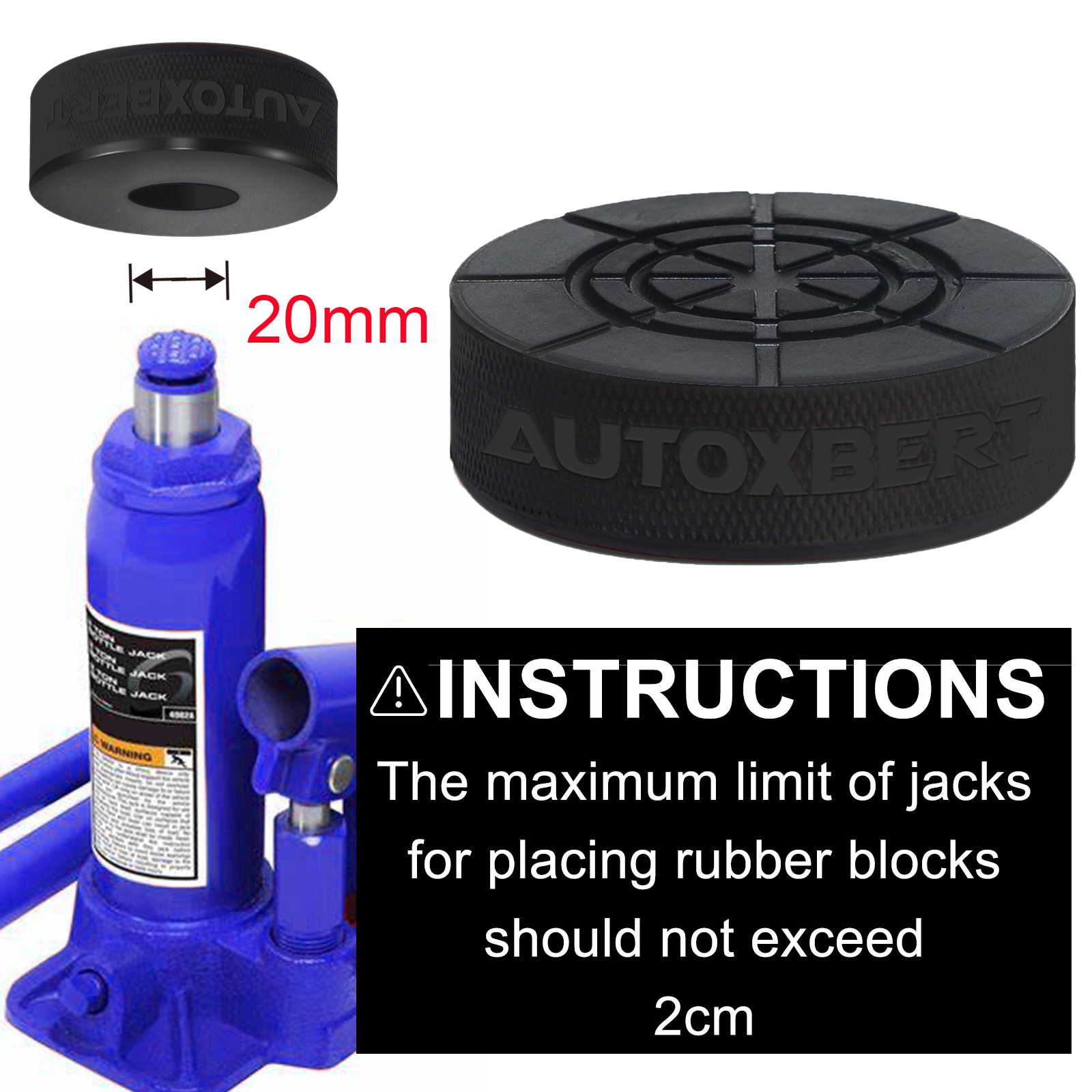 Rubber Bottle Jack Pad Support - Transmission Jack Adapter avaliação e preço