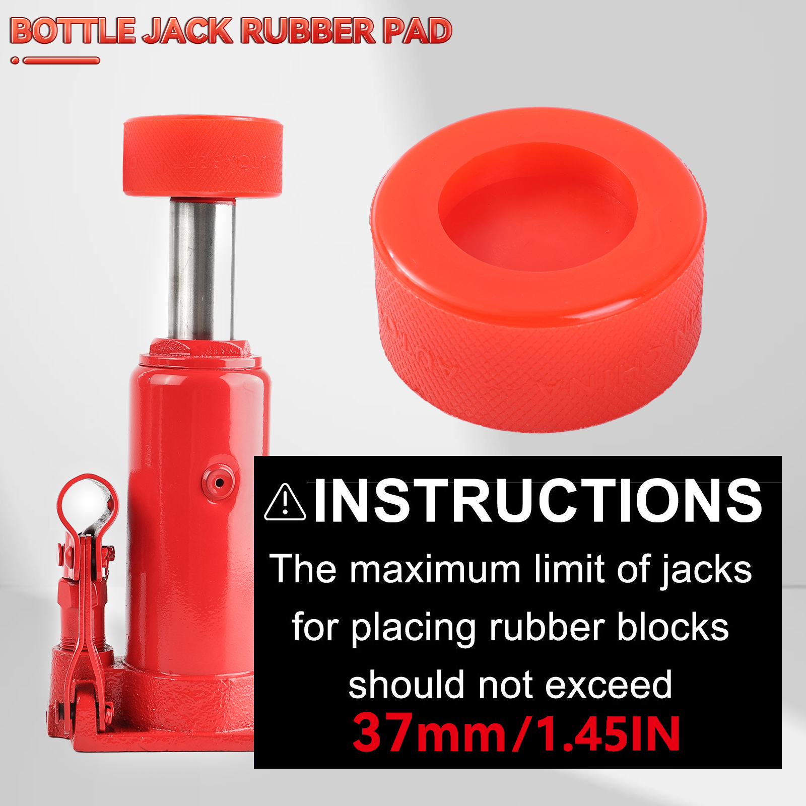 Polyethylene Bottle Jack Pad P - Transmission Jack Adapter avaliação e preço
