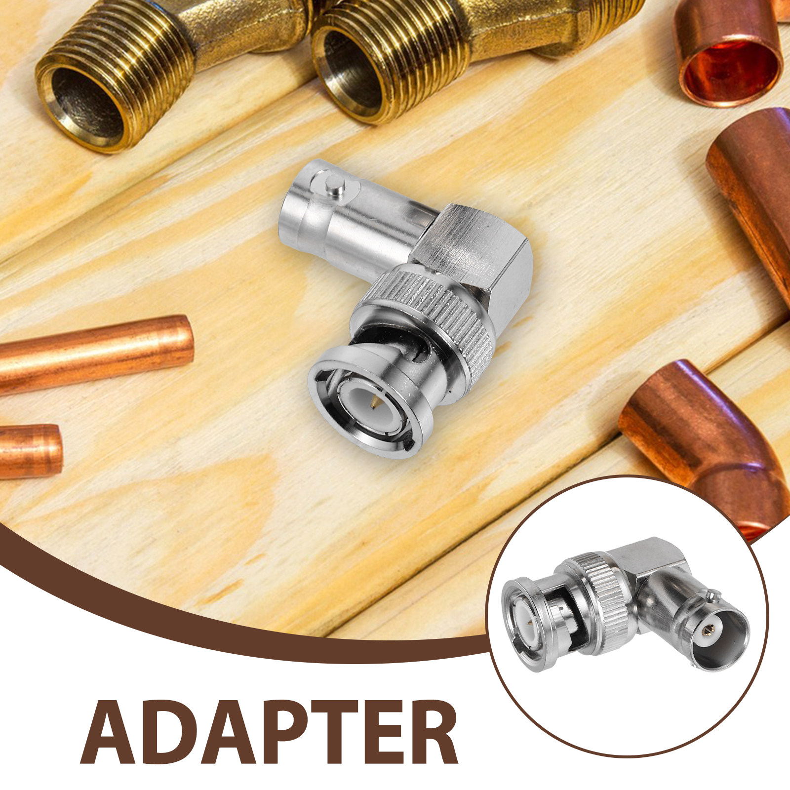 2Pcs Bnc Male Female 90 Degree - Transmission Jack Adapter avaliação e preço