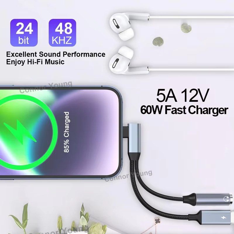 OTG 2 in 1 Elbow Usb Type C to - Transmission Jack Adapter avaliação e preço