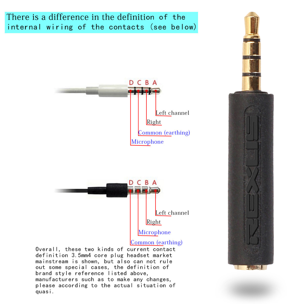3.5mm OMTP To CTIA Earphone Ad - Transmission Jack Adapter avaliação e preço