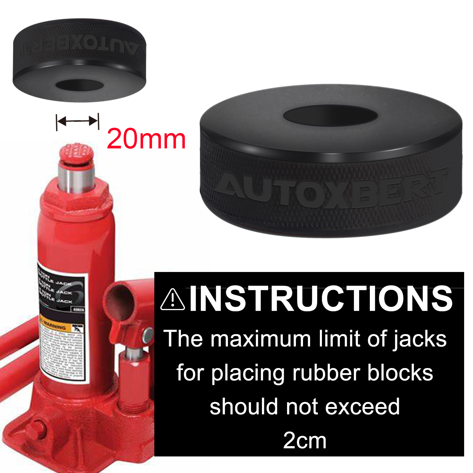 Rubber Bottle Jack Pad Protect - Transmission Jack Adapter avaliação e preço